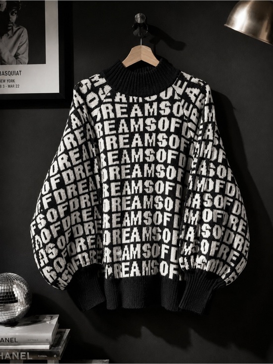 H&M Sweaters - 🖤 H&M Dreams of Dreams Graphic Sweater 🖤 XL